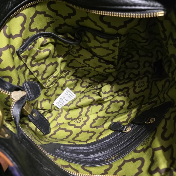 orYANY Green and Purple Leather Bag - Picture 5 of 9